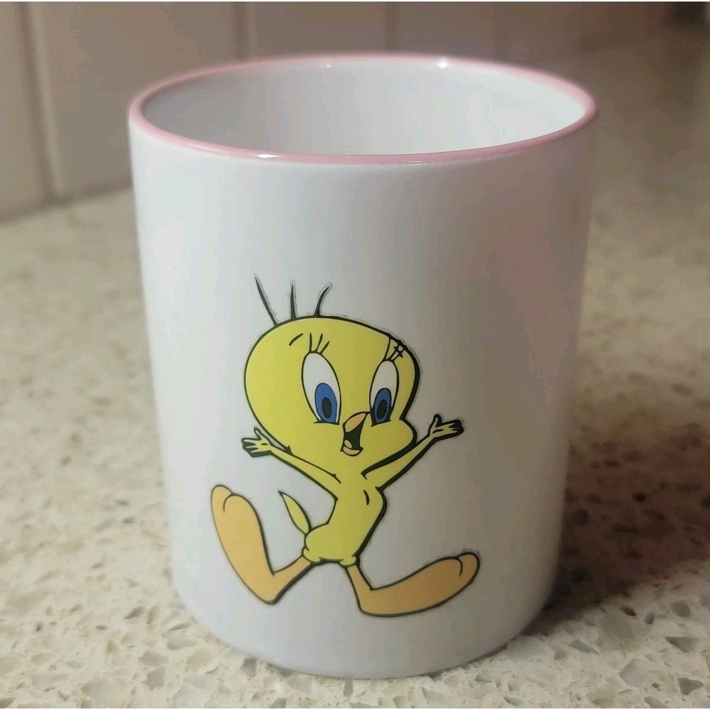 Vintage Tweety Bird Coffee Cup Mug Looney Tunes 3.75"